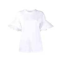 Victoria Victoria Beckham Camiseta gola careca - Branco