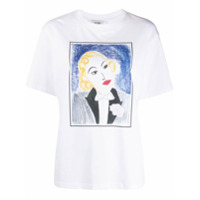 Victoria Victoria Beckham Camiseta Marlene Dietrich com estampa - Branco