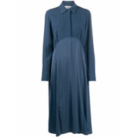 Victoria Victoria Beckham Chemise midi com recorte - Azul