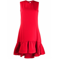 Victoria Victoria Beckham Vestido sem mangas com babados na barra - Vermelho