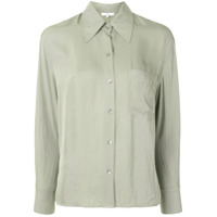 Vince Camisa mangas longas com bolso no busto - Verde