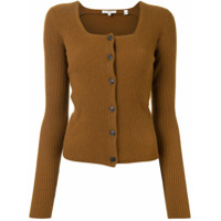 Vince Cardigan decote quadrado de cashmere - Marrom