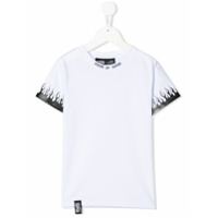 Vision Of Super Camiseta decote careca com estampa de chama - Branco
