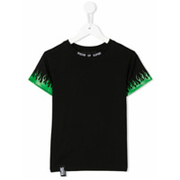 Vision Of Super Camiseta decote careca com estampa de chama - Preto