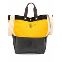 Vivienne Westwood Bolsa tote bucket com estampa de logo - Amarelo
