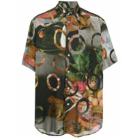 Vivienne Westwood Camisa oversized com estampa de fruta - Preto