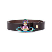 Vivienne Westwood Cinto The Orb de couro - Marrom