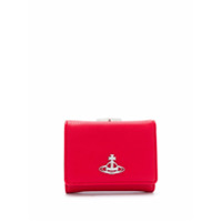 Vivienne Westwood logo plaque wallet - Vermelho