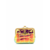 Vivienne Westwood metallic croco-effect wallet - Amarelo