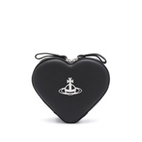 Vivienne Westwood Mochila com formato de coração e placa de logo - Preto