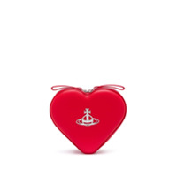 Vivienne Westwood Mochila com formato de coração e placa de logo - Vermelho