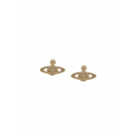 Vivienne Westwood Par de brincos com cristais - Dourado
