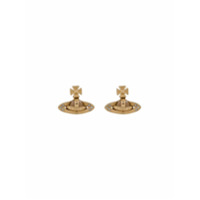 Vivienne Westwood Par de brincos pendente - Dourado