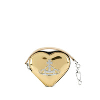 Vivienne Westwood Porta-moedas com formato de coração - Dourado
