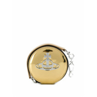 Vivienne Westwood Porta-moedas com placa de logo - Dourado