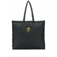 Vyner Articles Bolsa tote grande com patch de logo - Preto