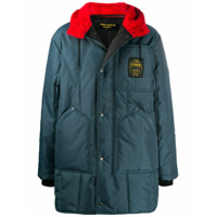 Vyner Articles Parka com patch de logo - Azul