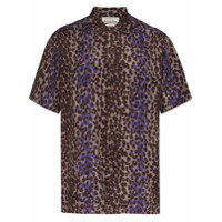 Wacko Maria Camisa mangas curtas com estampa de leopardo - Roxo