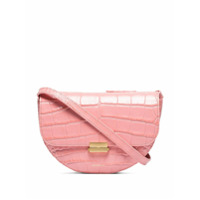 Wandler Pochete Anna de couro com efeito crocodilo - Rosa