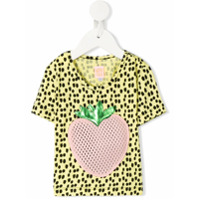 WAUW CAPOW by BANGBANG Camiseta Johanna com aplicação de morangos - Amarelo