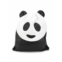 WAUW CAPOW by BANGBANG Mochila Panda com ajuste por cordão - Preto