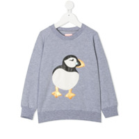 WAUW CAPOW by BANGBANG Moletom Iceland com aplicação - Cinza