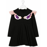 WAUW CAPOW by BANGBANG Vestido Dominika com aplicação de pássaros - Preto
