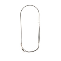 Werkstatt:München Colar com corrente dupla - Prateado