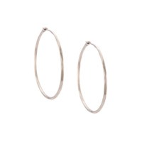 Werkstatt:München Par de brincos de argola - Prateado