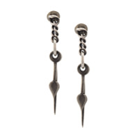 Werkstatt:München Par de brincos de prata - Cinza