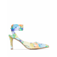 WESTERNAFFAIR Sapato com efeito aquarela e salto 85mm - Azul