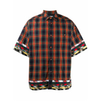 White Mountaineering Camisa xadrez - Vermelho