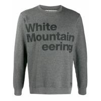 White Mountaineering Moletom com estampa de logo - Cinza