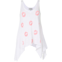 Wildfox Regata longa com estampa de lábios - Branco