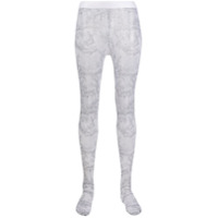 Wolford Meia-calça Antoinette com estampa abstrata - Branco