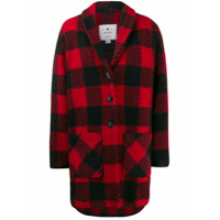 Woolrich Casaco com abotoamento e estampa de bufalo - Vermelho