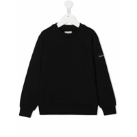Woolrich Kids Moletom com patch de logo - Preto