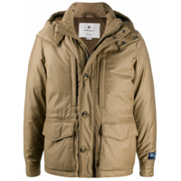 Woolrich Parka com capuz e patch de logo - Neutro