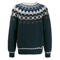 Woolrich Suéter de tricô com padronagem - Azul