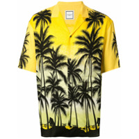 Wooyoungmi Camisa mangas curtas com estampa tropical - Amarelo