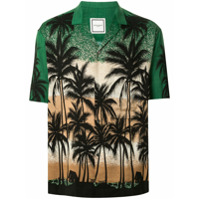 Wooyoungmi Camisa mangas curtas com estampa tropical - Verde