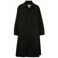 Wooyoungmi Trench coat com detalhe de bolso - Preto