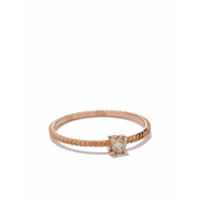 Wouters & Hendrix Gold Anel Uzerai Exclusive em ouro 18kt com diamante - PINK GOLD