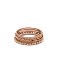 Wouters & Hendrix Gold Conjunto de 4 aneis em ouro 18kt - PINK GOLD