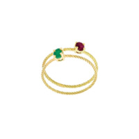Wouters & Hendrix Gold Emerald & Ruby set of rings - Metálico