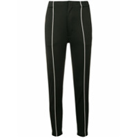 Y-3 Calça com acabamento contrastante - Preto