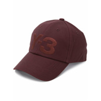 Y-3 embroidered logo baseball cap - Vermelho