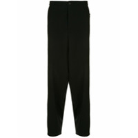 Yohji Yamamoto Calça cenoura oversized - Preto