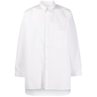 Yohji Yamamoto Camisa com bolso no busto - Branco