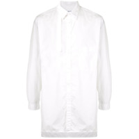 Yohji Yamamoto Camisa com gola assimétrica - Branco